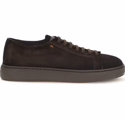 Brown Calf Leather Bos Taurus Low Top Sneakers