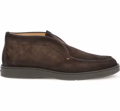 Brown Calf Leather Bos Taurus Ankle Boots