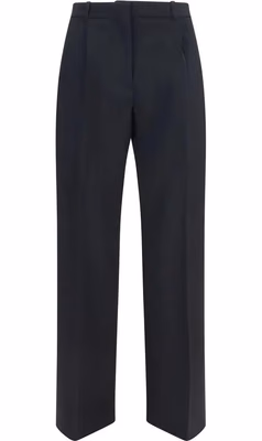 Black Wool Oves Aries Flared Pants