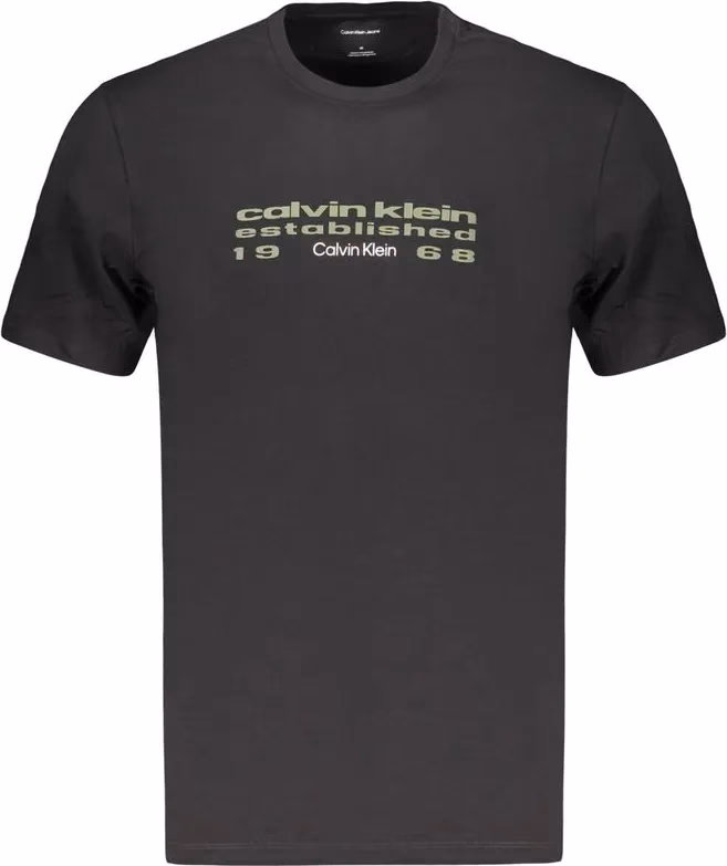 Calvin Klein Black Cotton Men's T-Shirt