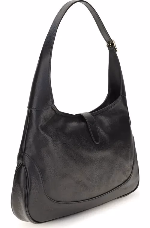 Gucci Black Goatskin Shoulder Bag