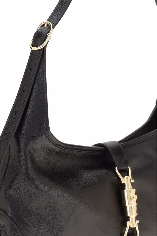 Gucci Black Goatskin Shoulder Bag