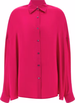 Fuchsia Silk Blouse