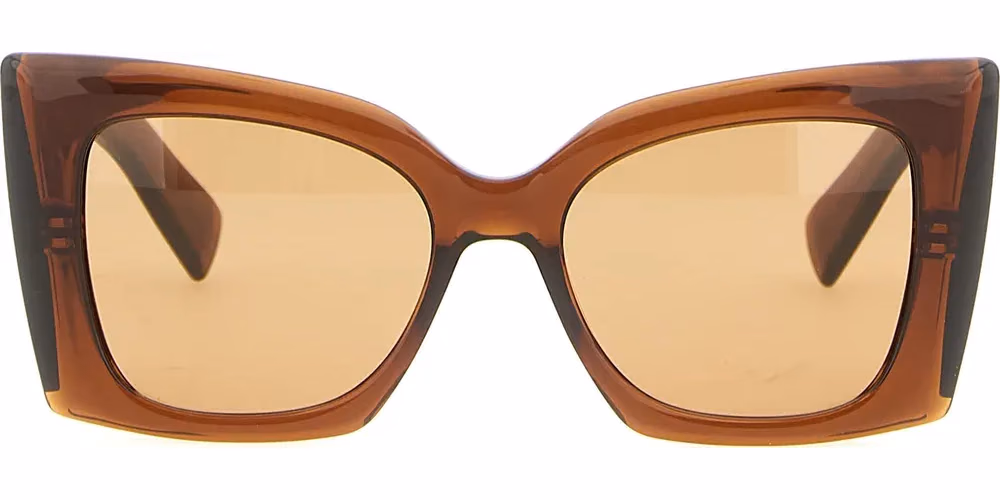 Saint Laurent Brown Acetate Sunglasses