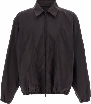 Brown Silk Shell Jacket