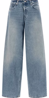 Blue Cotton Relaxed Fit Jeans