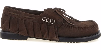 Brown Suede Leather Moccassin