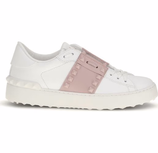 Valentino Garavani White Calf Leather Bos Taurus Low Top Sneakers