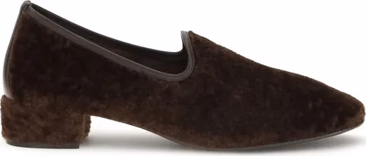Herbert Levine Brown Calf Leather Bos Taurus Slip-On Loafers