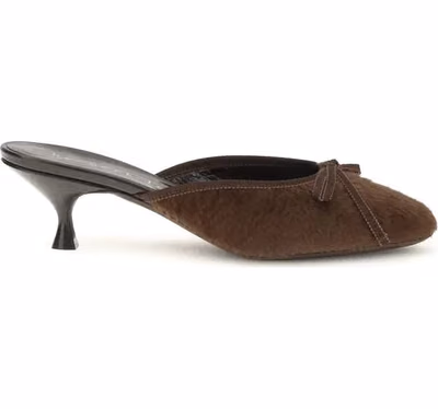 Brown Calf Leather Bos Taurus Stiletto Heel Sandals