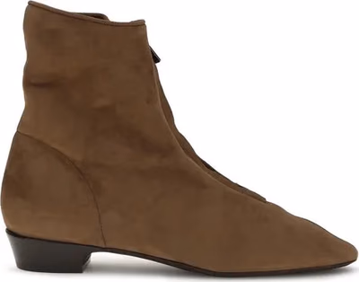 Brown Calf Leather Bos Taurus Ankle Boots