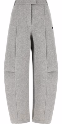 Gray Viscose Cargo Pants
