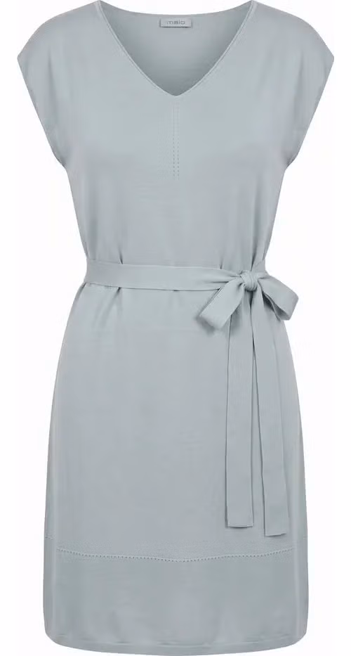 Malo Grey Silk Women Dress
