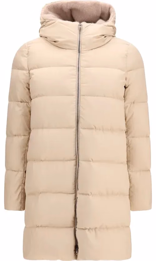Herno Beige Polyester Full-Length Jacket