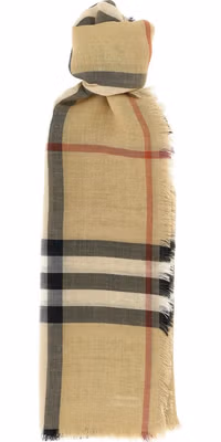 Beige Wool Foulard