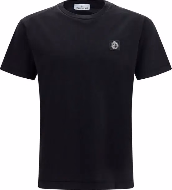 Stone Island Black Cotton T-Shirt