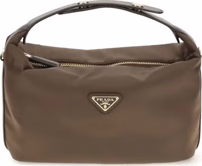 Brown Recycled Polyamide Handbag