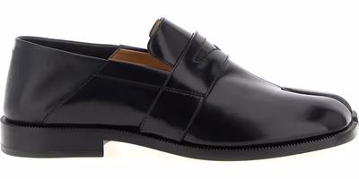 Black Calfskin Slip-On Loafers