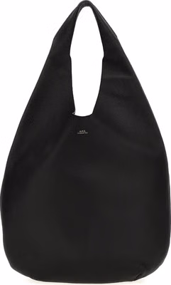 Black Calfskin Shoulder Bag