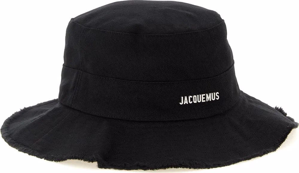 Jacquemus Black Cotton Bucket Hat