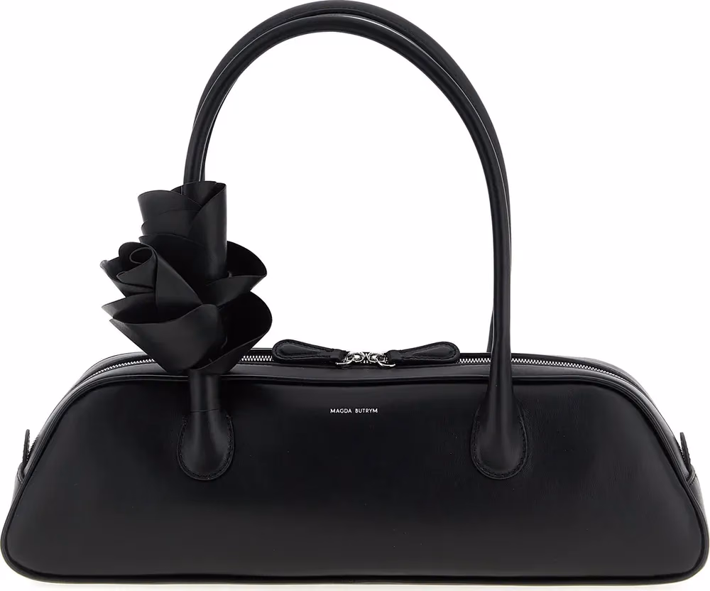Magda Butrym Black Calfskin Shoulder Bag