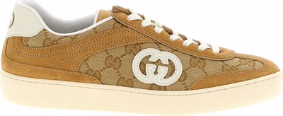Beige Calfskin Low Top Sneakers