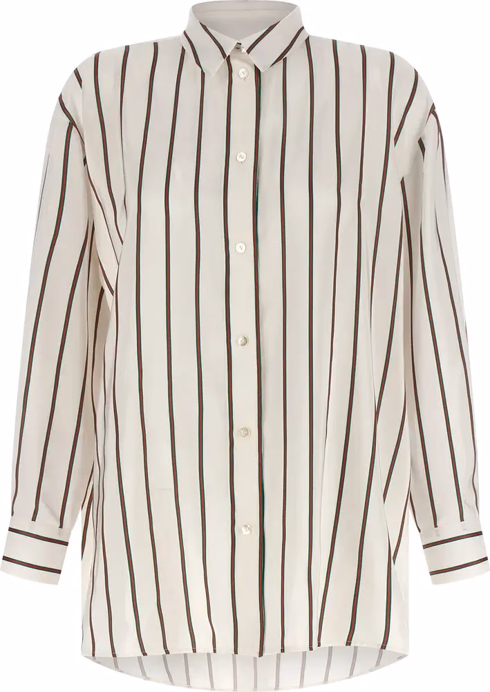 Gucci White Silk Blouse