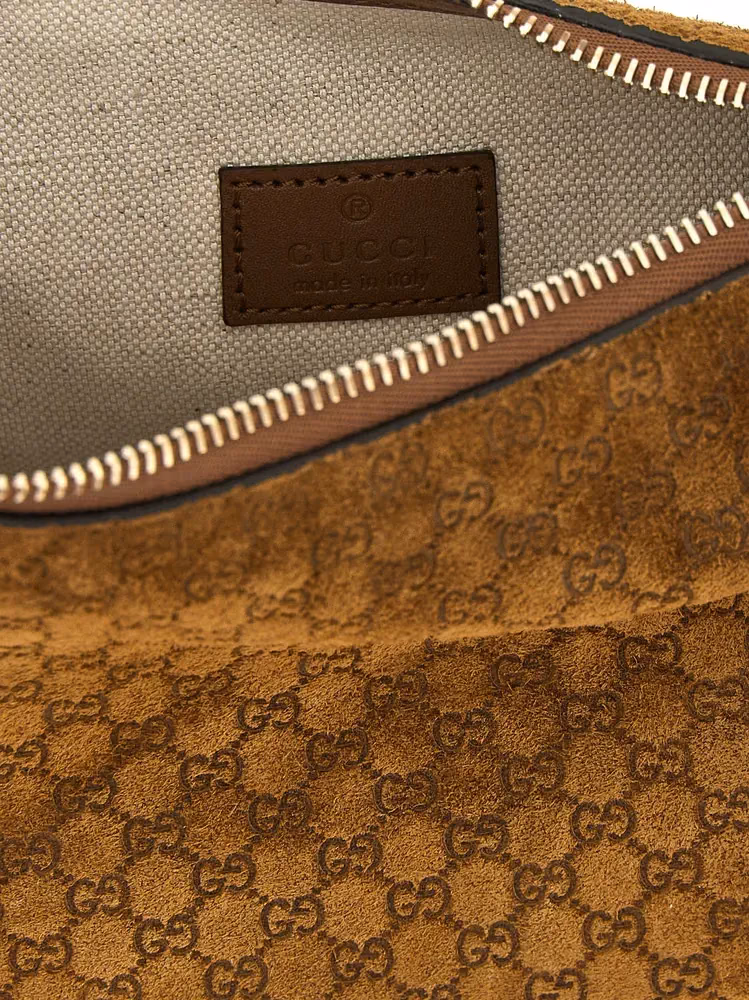 Gucci Brown Calfskin Shoulder Bag