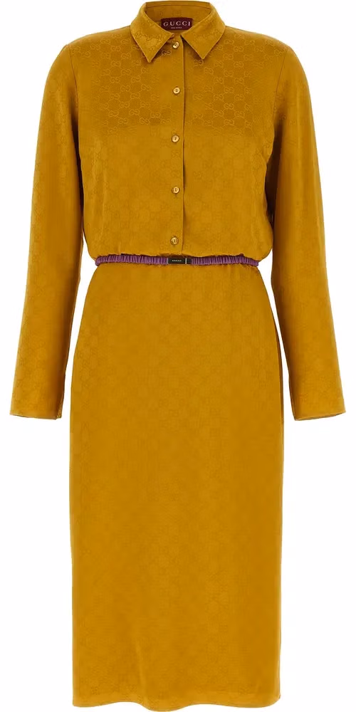 Gucci Bicolor Viscose Midi Dress