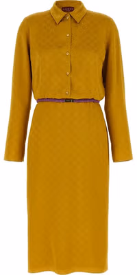 Bicolor Viscose Midi Dress