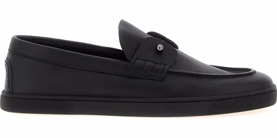 Black Calfskin Slip-On Loafers