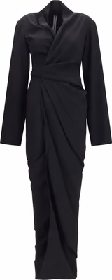 Black Viscose Casual Dress