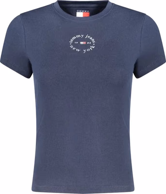 Blue Cotton Women's T-Shirt