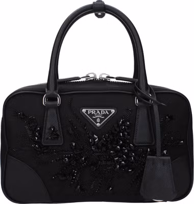 Black Fabric Handbag