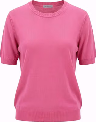 Pink Cotton Women Sweater