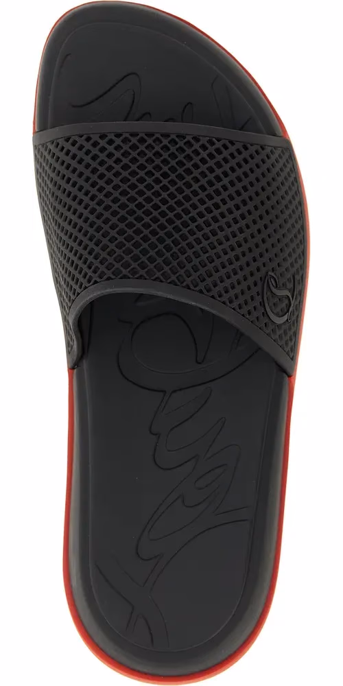 Christian Louboutin Black Polyethylene Slides