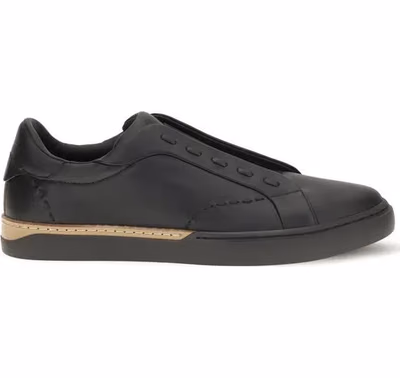 Black Calf Leather Bos Taurus Sneakers