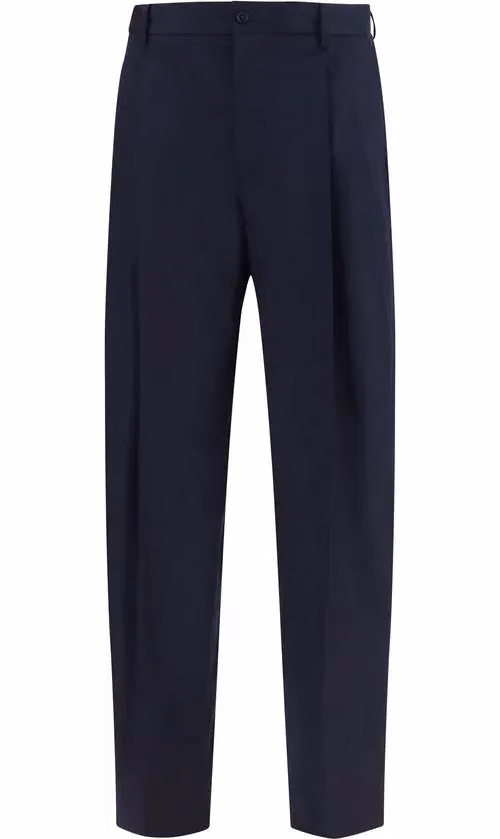 Dolce & Gabbana Blue Wool Oves Aries Dress Pants