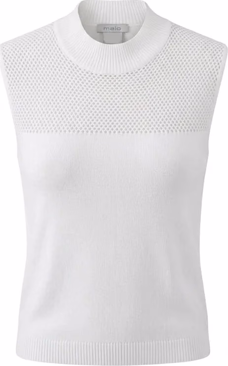 Malo White Silk Women Sweater