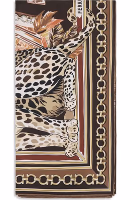 Multicolor Silk Foulard