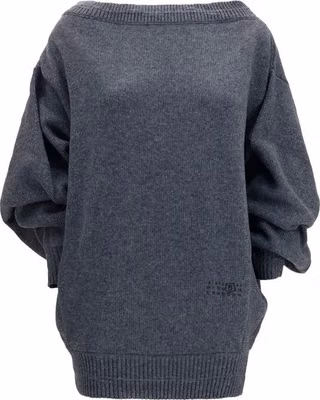 Gray Wool Oves Aries Casual Dress