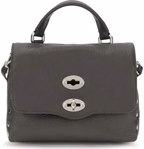 Zanellato Gray Calf Leather Bos Taurus Handbag