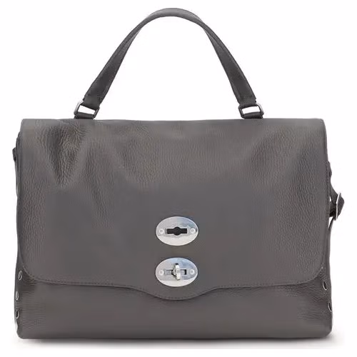 Zanellato Gray Calf Leather Bos Taurus Handbag