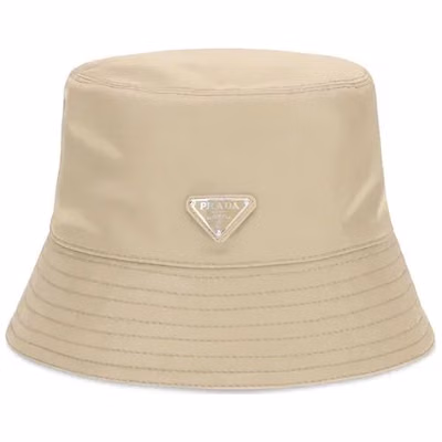 Beige Polyamide Bucket Hat