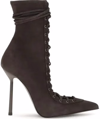 Brown Calf Leather Bos Taurus Lace-Up Boots