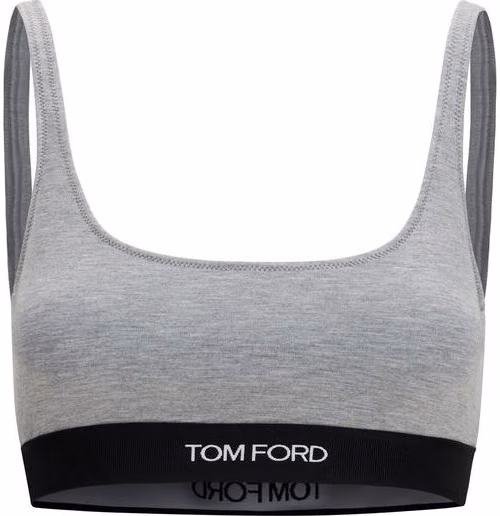 Tom Ford Gray Modal Sport Bra