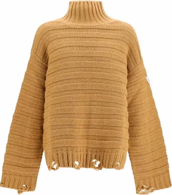 Beige Wool Oves Aries Turtleneck