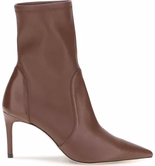 Stuart Weitzman Brown Calf Leather Bos Taurus Ankle Boots