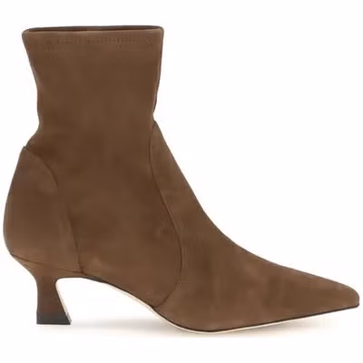 Brown Calf Leather Bos Taurus Ankle Boots