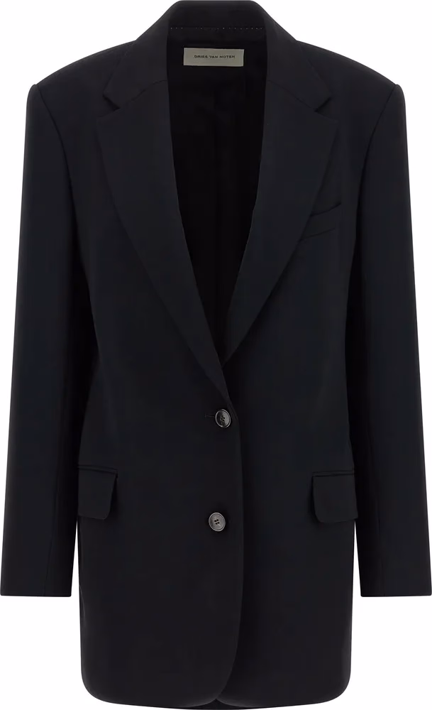 Dries Van Noten Black Polyester Blazer